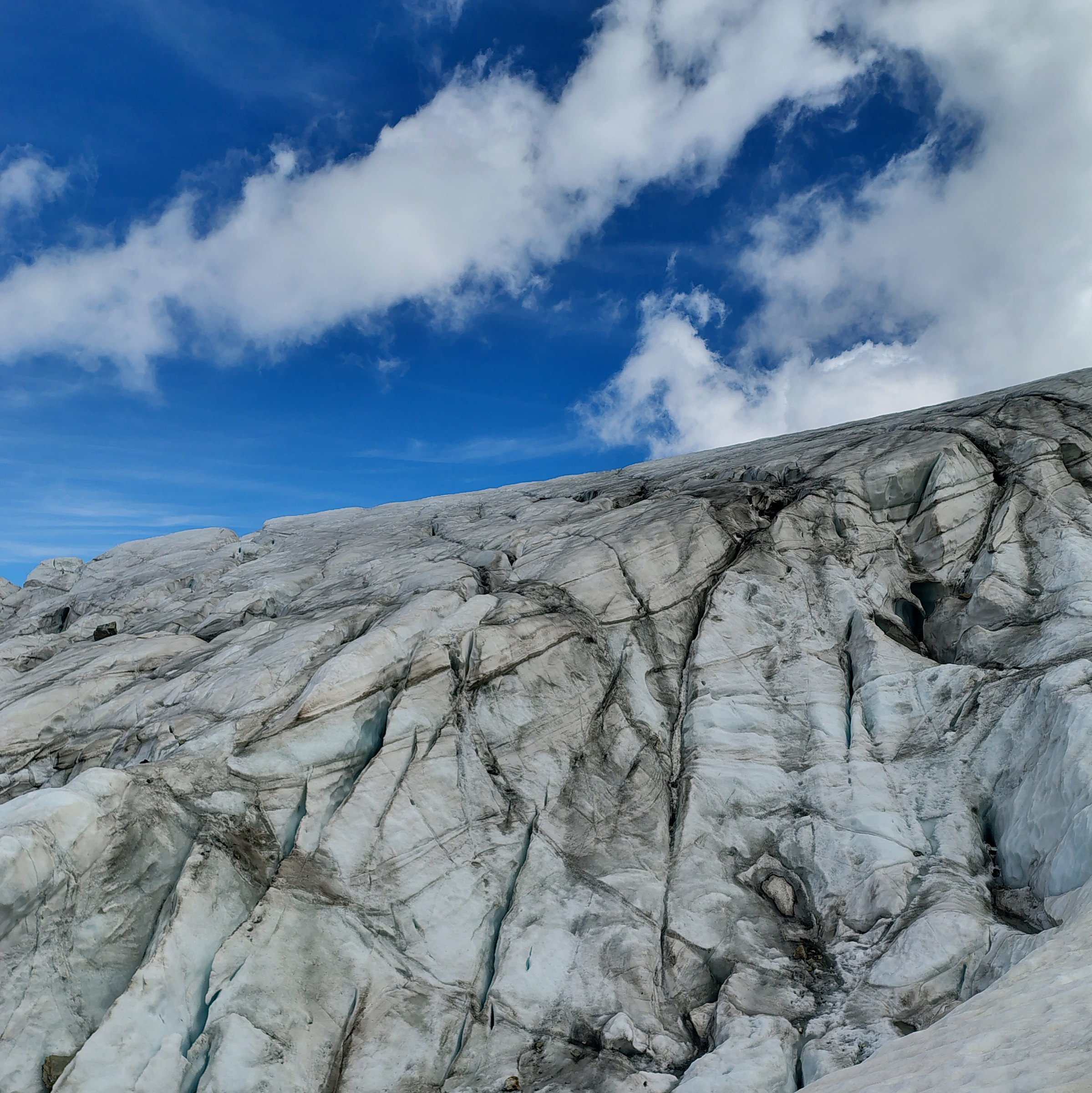 Il ghiacciaio Ciardoney e le cime che lo circondano